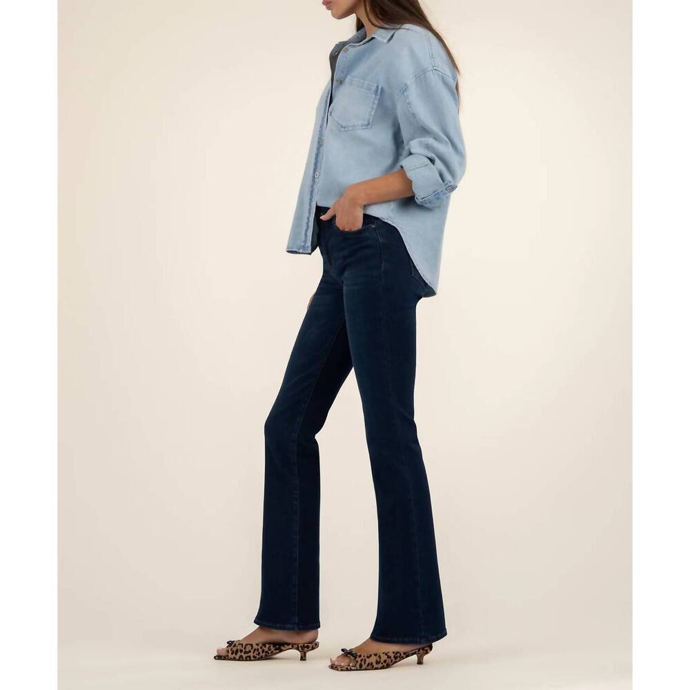NEW KUT FROM THE KLOTH natalie mid rise flare bootcut jeans in leading - Picture 3 of 5